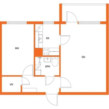 Huttu 2 - Ihqu Kaksio Mahtavalla Sijainnilla Iisalmi